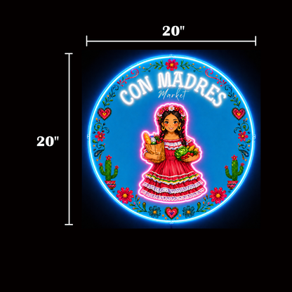 Con Madres Market Custom LED Neon Sign - Shineneon