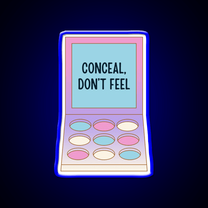 Conceal Dont Feel Nail Salon Led Neon Sign For Tech Room Rgb Color - Shineneon