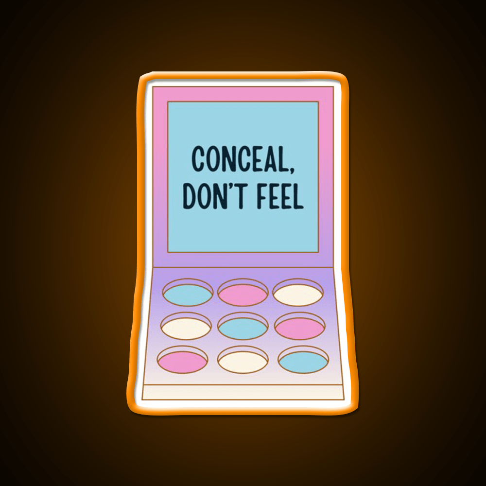 Conceal Dont Feel Nail Salon Led Neon Sign For Tech Room Rgb Color - Shineneon
