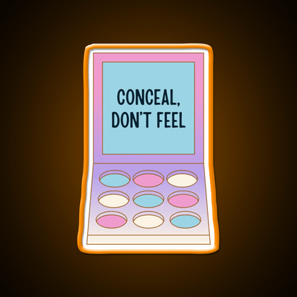 Conceal Dont Feel Nail Salon Led Neon Sign For Tech Room Rgb Color - Shineneon