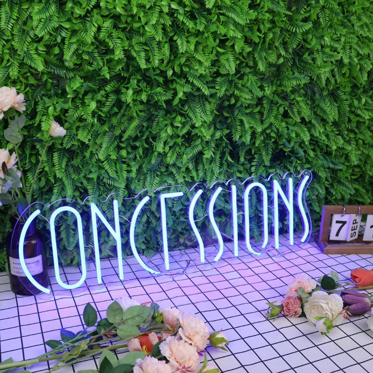 Concessions Blue Neon Sign For Event And Party Spaces | Shineneon