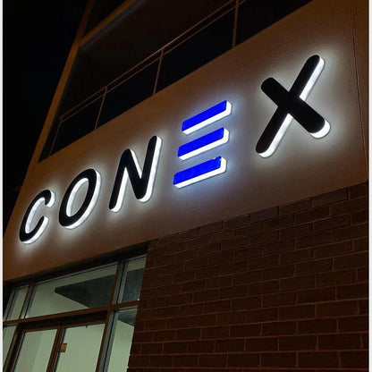 Conex 3D Backlit Letters Business Metal Led Sign - Shineneon