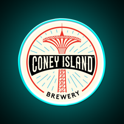 Coney Island Brewery Beer Bar Decor Led Neon Sign Rgb Color - Size and dimension reference