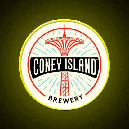 Coney Island Brewery Beer Bar Decor Led Neon Sign Rgb Color - Custom LED neon sign front view