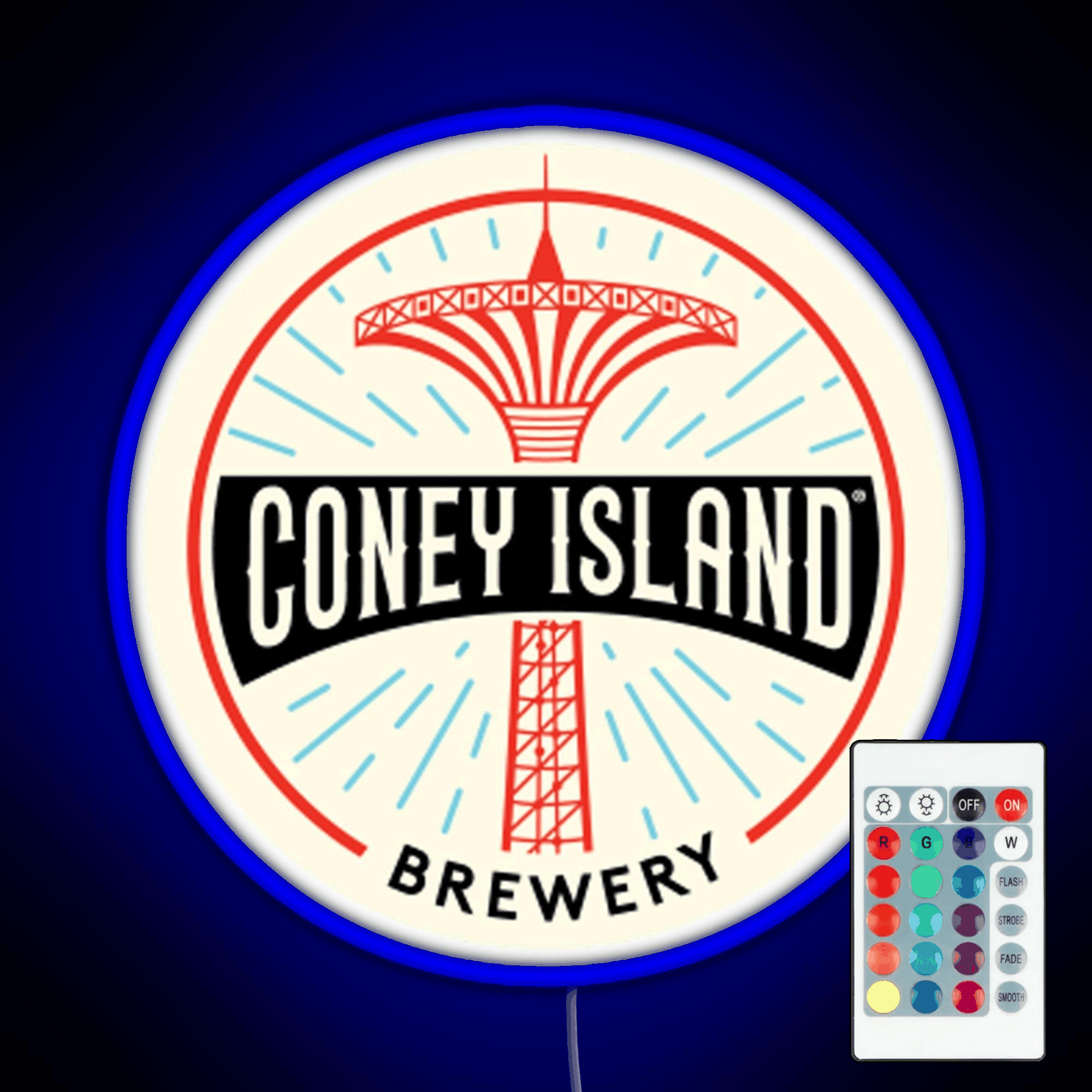 Coney Island Brewery Rgb Led Neon Sign Pop Wall Art