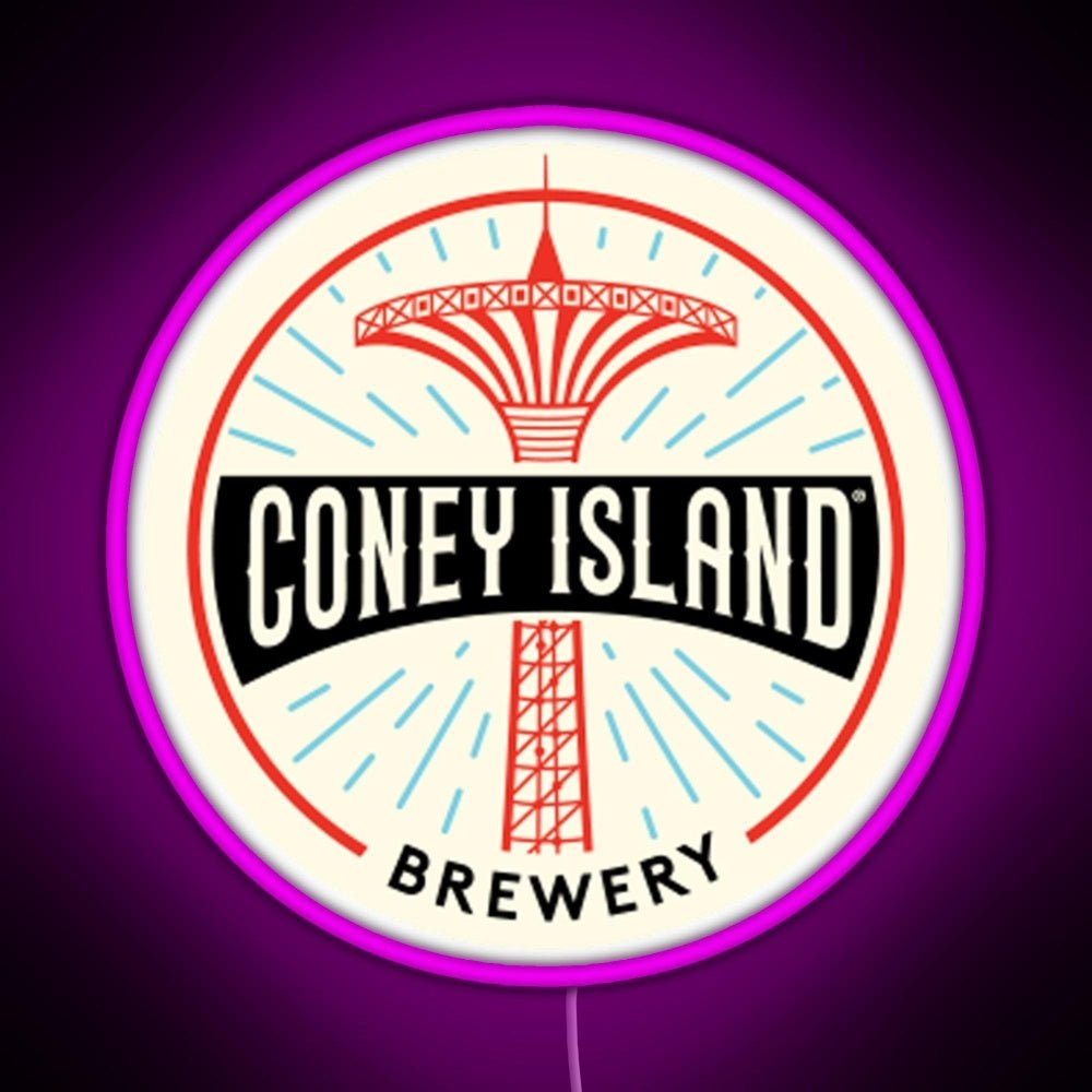 Coney Island Brewery Rgb Led Neon Sign Pop Wall Art - Shineneon