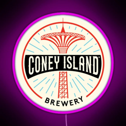 Coney Island Brewery Rgb Led Neon Sign Pop Wall Art - Shineneon