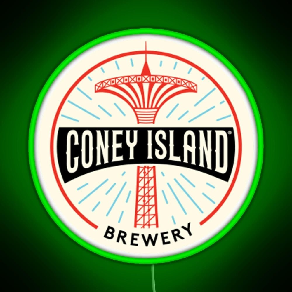 Coney Island Brewery Rgb Led Neon Sign Pop Wall Art - Shineneon