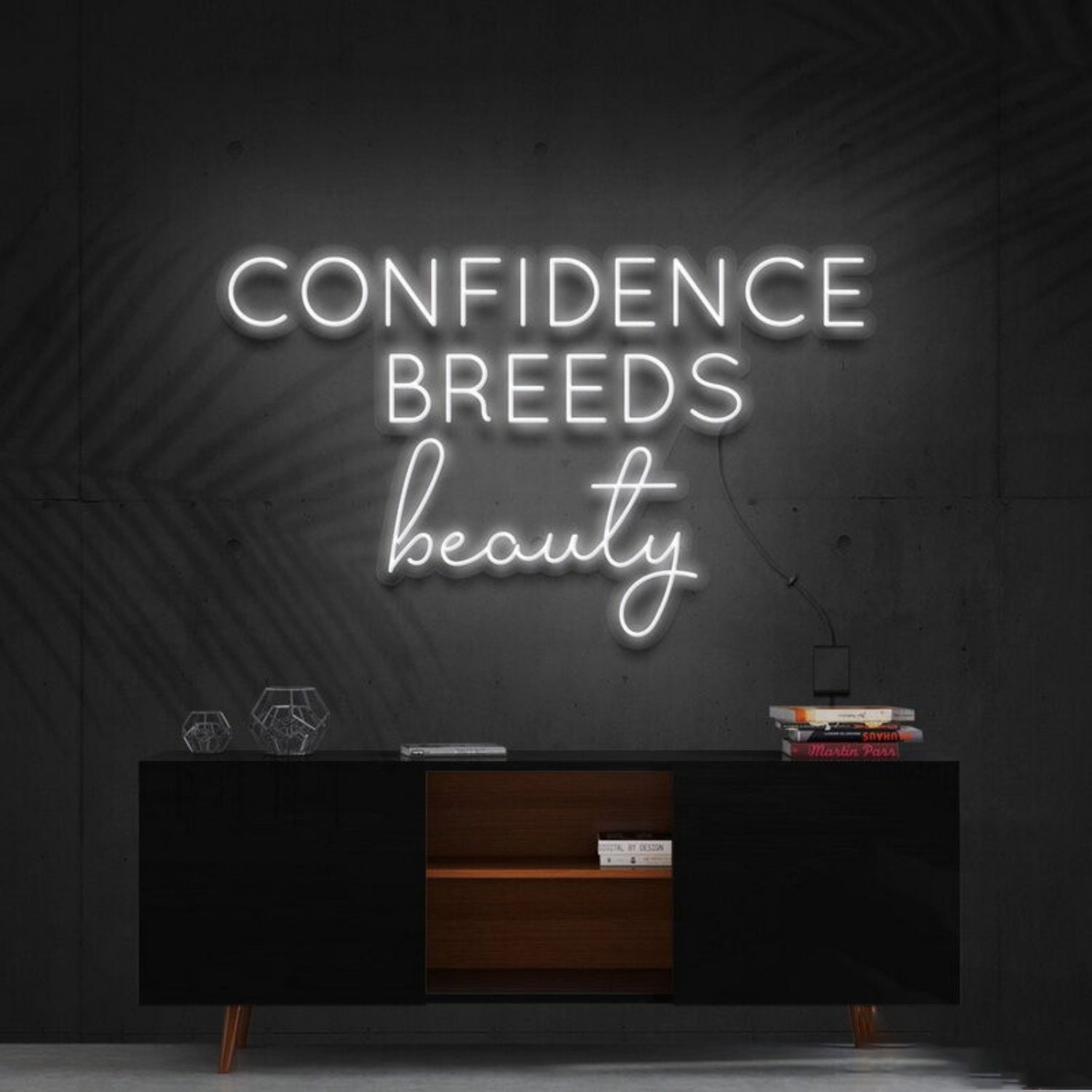 Confidence Breeds Beauty Led Neon Sign Beauty Spaces - Shineneon