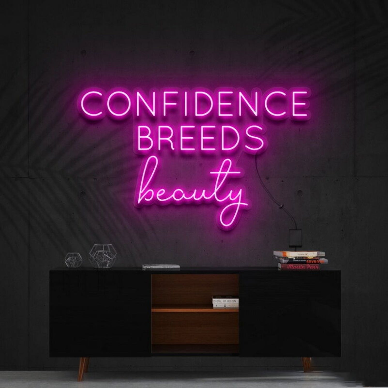 Confidence Breeds Beauty Led Neon Sign Beauty Spaces - Shineneon