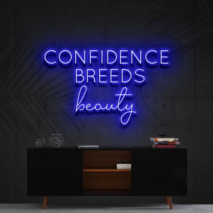 Confidence Breeds Beauty Led Neon Sign Beauty Spaces - Shineneon