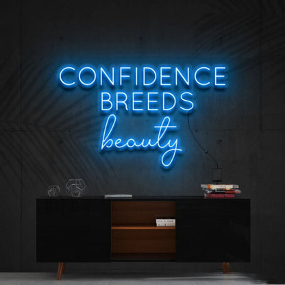 Confidence Breeds Beauty Led Neon Sign Beauty Spaces - Shineneon