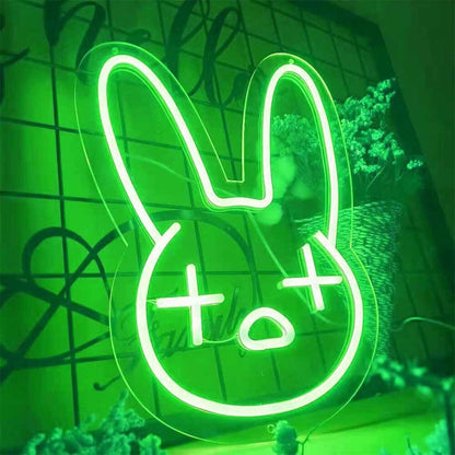 Confused Bunny Animal Led Neon Sign - Shineneon