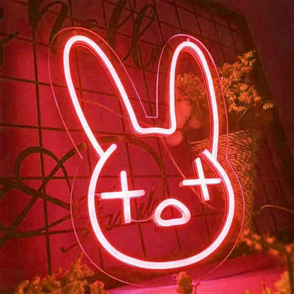 Confused Bunny Animal Led Neon Sign - Shineneon