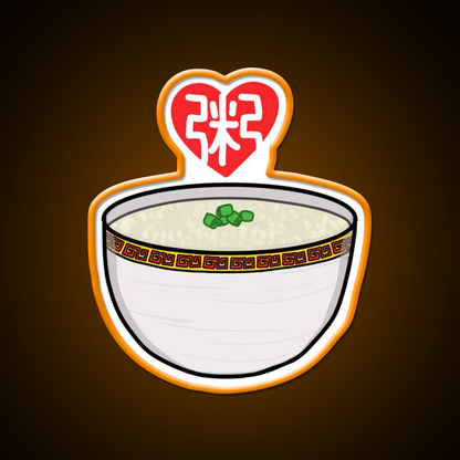 Congee Love Led Neon Sign Chinese Food Rgb Color