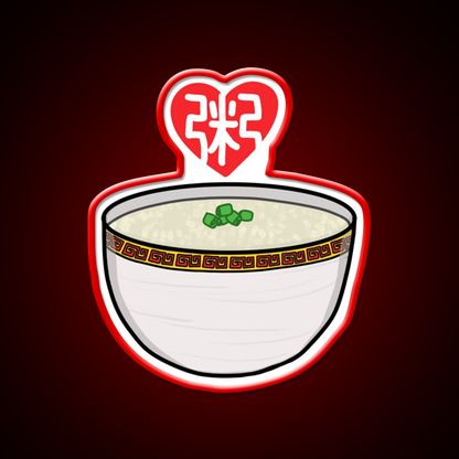 Congee Love Led Neon Sign Chinese Food Rgb Color