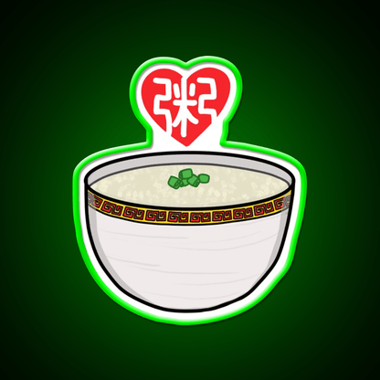 Congee Love Led Neon Sign Chinese Food Rgb Color - Shineneon