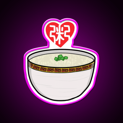 Congee Love Led Neon Sign Chinese Food Rgb Color - Shineneon