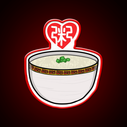 Congee Love Led Neon Sign Chinese Food Rgb Color - Shineneon