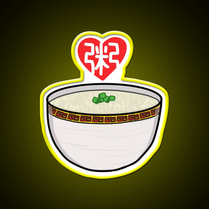 Congee Love Led Neon Sign Chinese Food Rgb Color