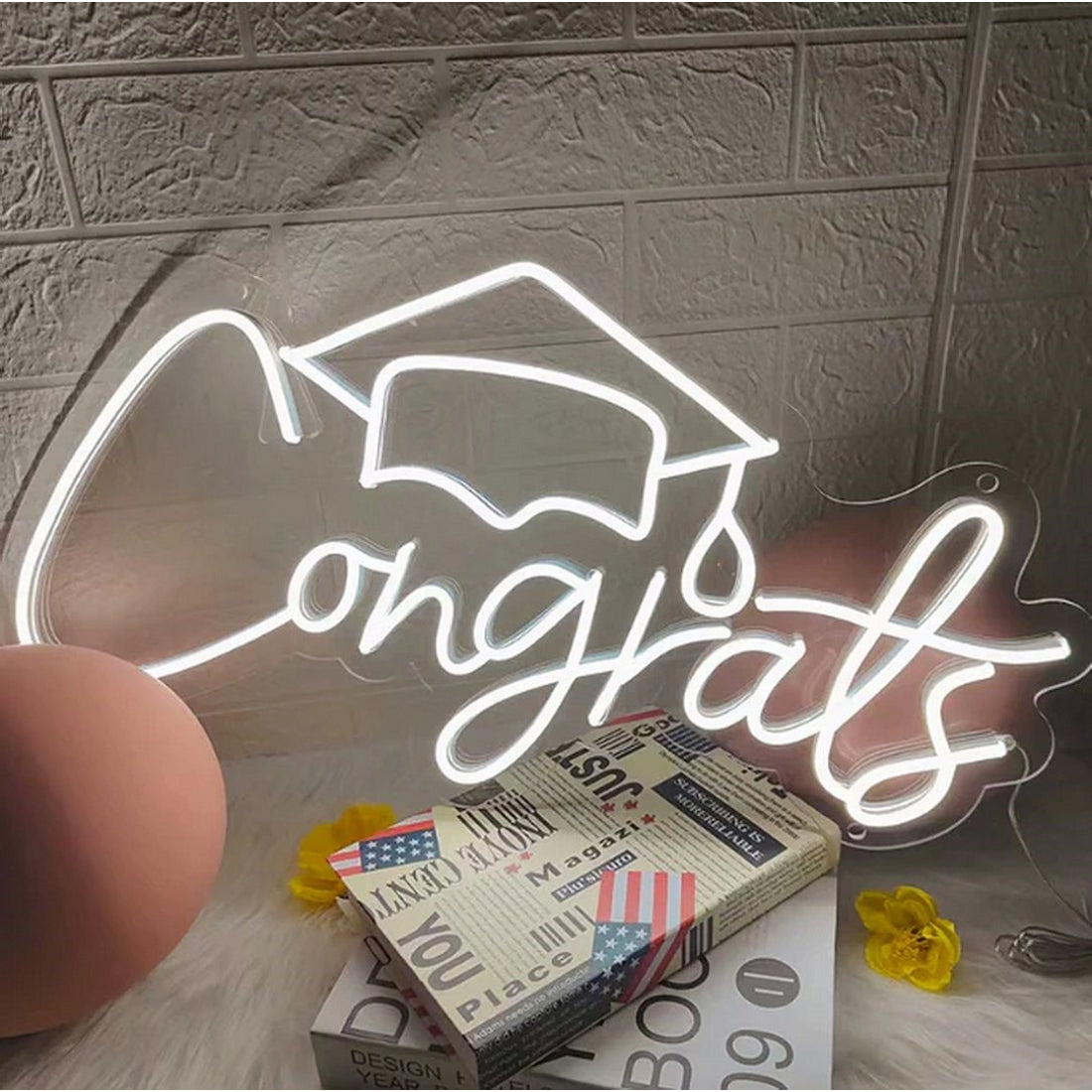 Congrats Grad Led Sign Business Neon Signs Wall Art