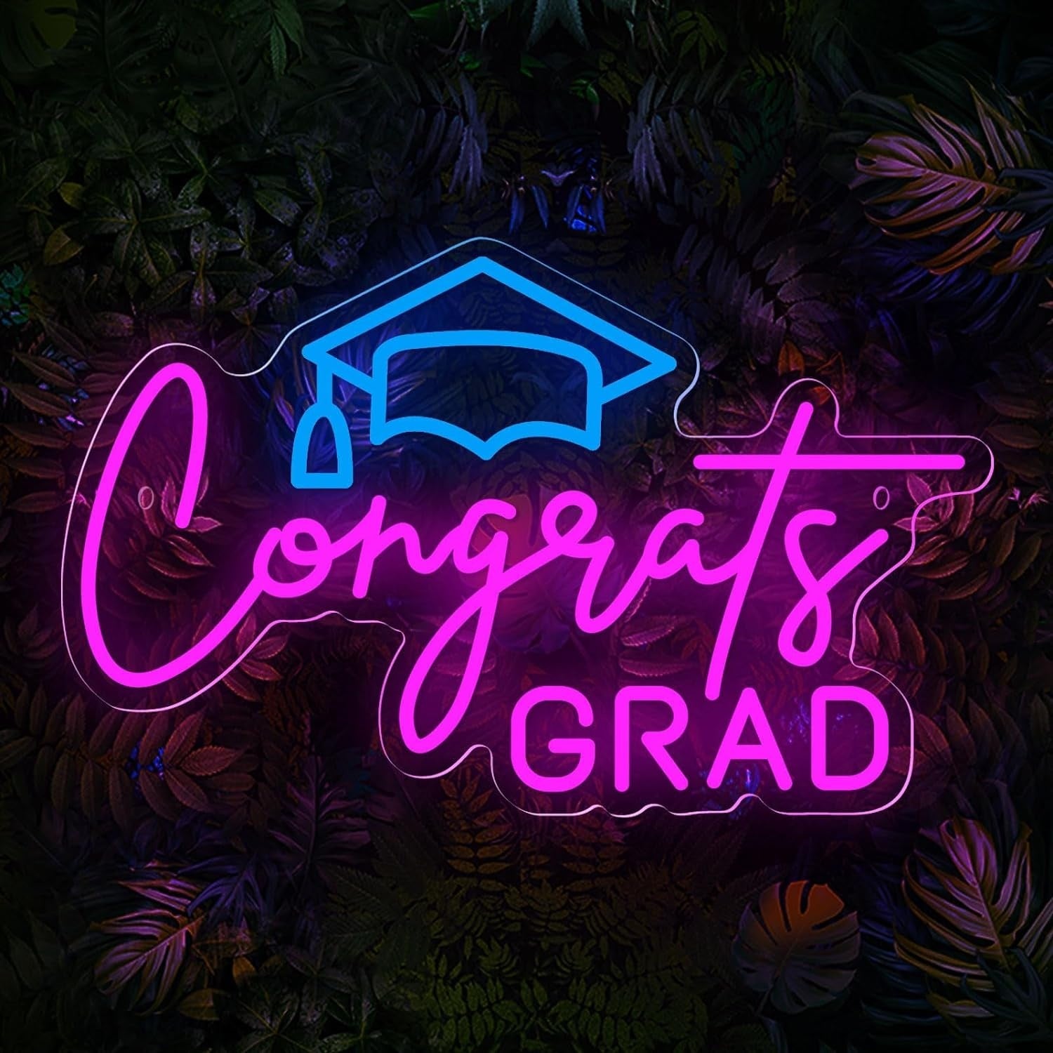 Congrats Grad Neon Signs Dimmable Led Light Sign For Wall Decor | Shineneon