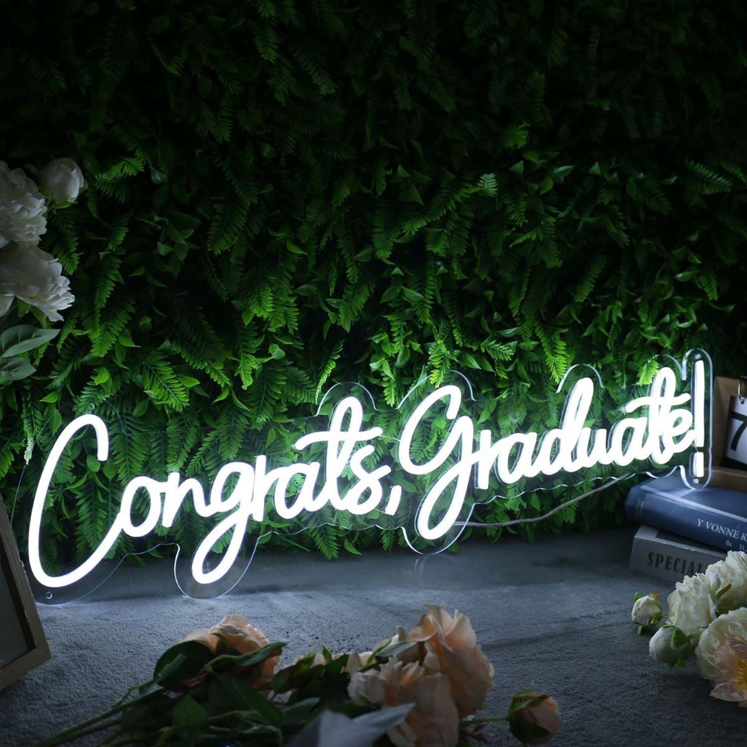 Congrats Graduate White Led Neon Sign - Shineneon