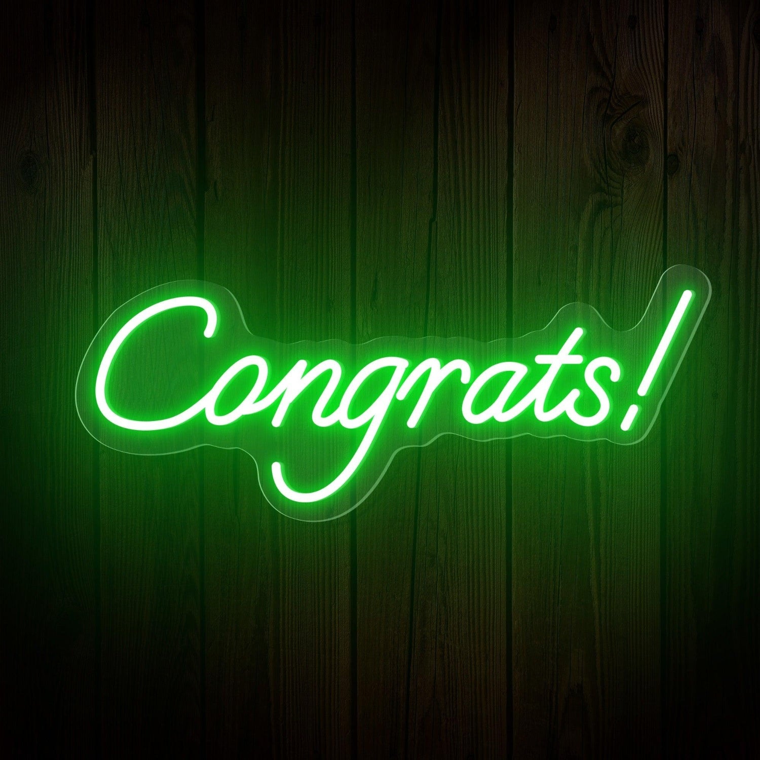 Congrats Warm White Led Neon Sign Indoor Celebration Decor | Shineneon