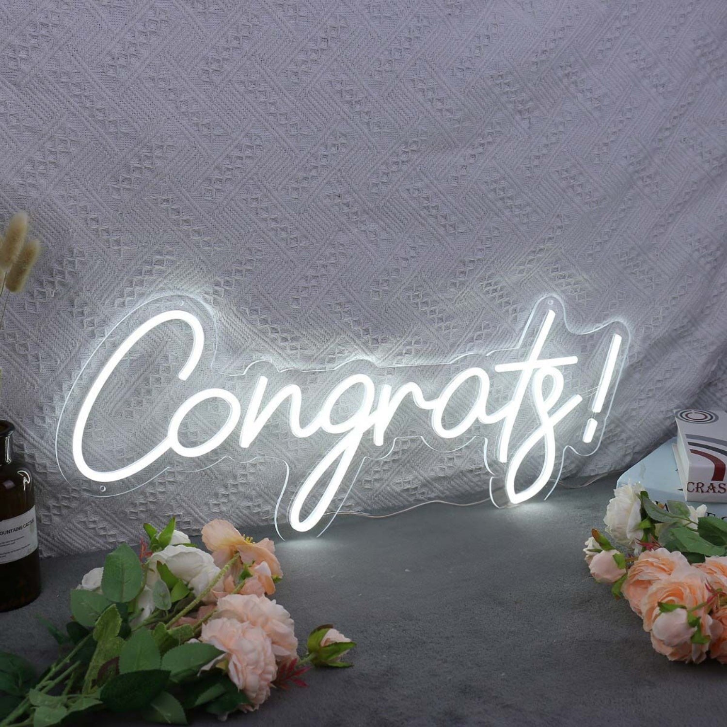 Congrats White Neon Sign | Shineneon