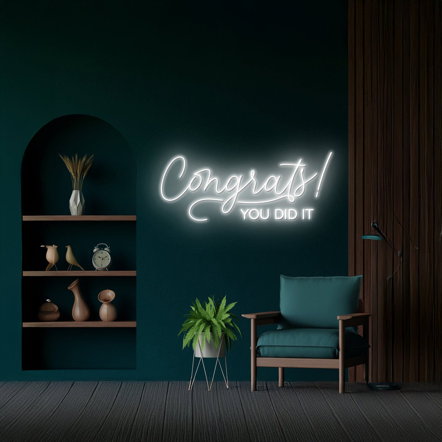 Congrats You Did It Neon Sign Custom Graduation Gifts