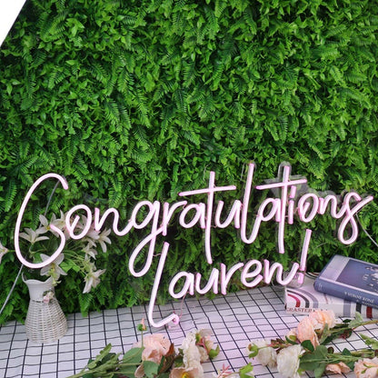 Congratulations Lauren Custom Led Neon Sign - Shineneon