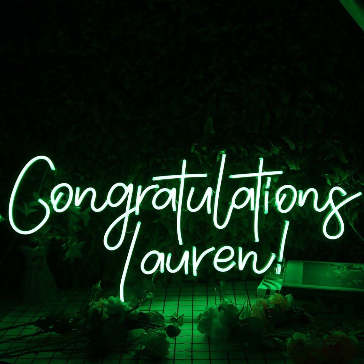 Congratulations Lauren Custom Led Neon Sign - Shineneon