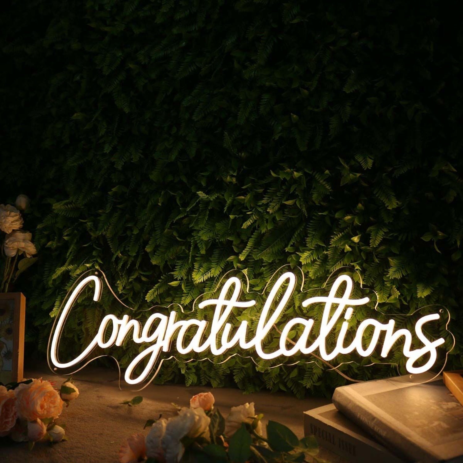 Congratulations Yellow Custom Led Neon Sign - Shineneon