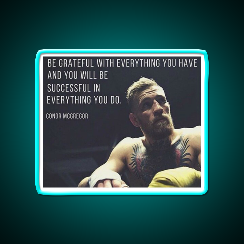 Conor Mcgregor Gym Fitness Led Neon Sign Rgb Color