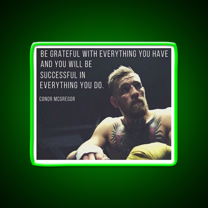 Conor Mcgregor Gym Fitness Led Neon Sign Rgb Color