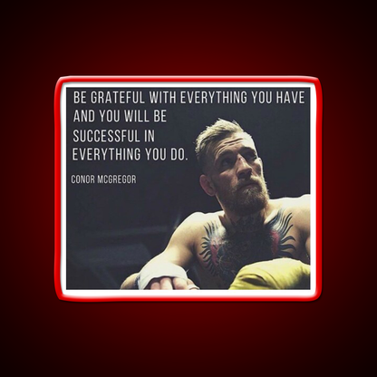 Conor Mcgregor Gym Fitness Led Neon Sign Rgb Color