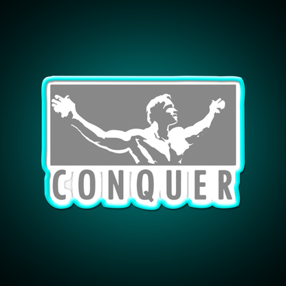 Conquer Gym Fitness Led Neon Sign Rgb Color