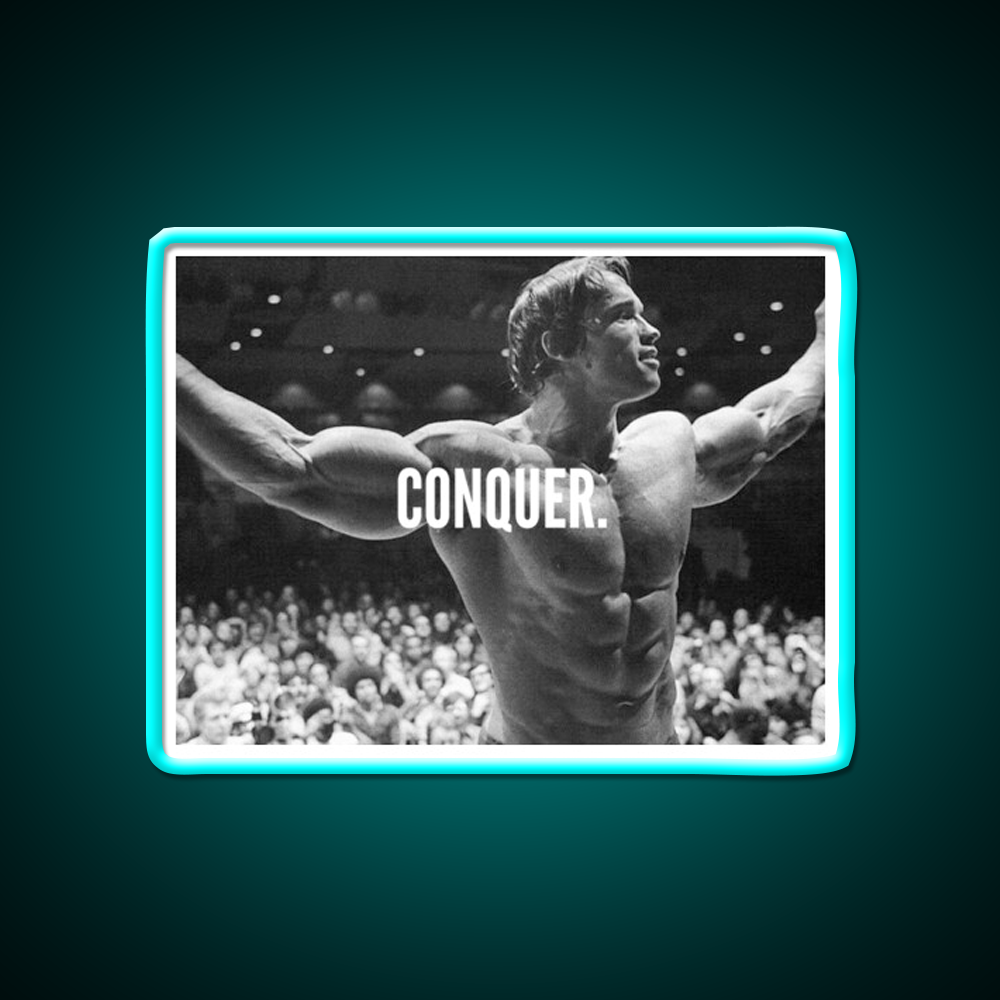 Conquer Gym Fitness Led Neon Sign Gym Room Sign Rgb Color