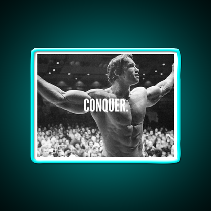 Conquer Gym Fitness Led Neon Sign Gym Room Sign Rgb Color