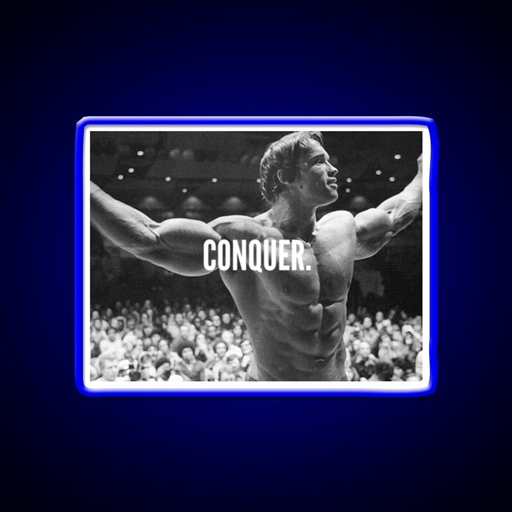 Conquer Gym Fitness Led Neon Sign Gym Room Sign Rgb Color