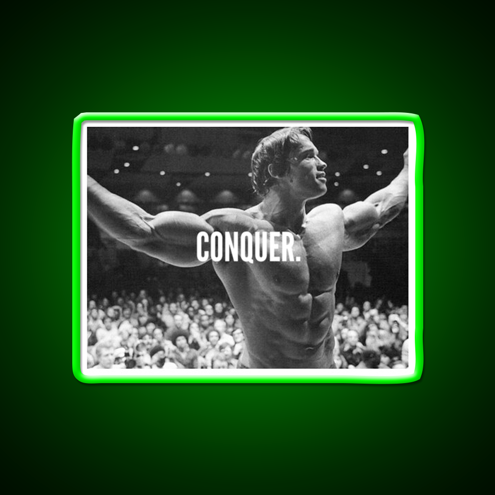 Conquer Gym Fitness Led Neon Sign Gym Room Sign Rgb Color