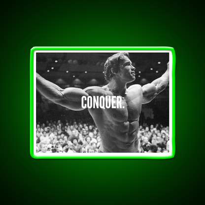 Conquer Gym Fitness Led Neon Sign Gym Room Sign Rgb Color