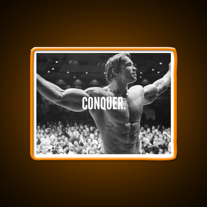 Conquer Gym Fitness Led Neon Sign Gym Room Sign Rgb Color