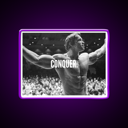 Conquer Gym Fitness Led Neon Sign Gym Room Sign Rgb Color