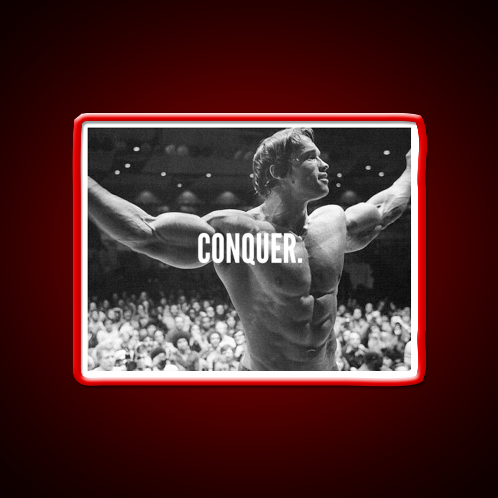 Conquer Gym Fitness Led Neon Sign Gym Room Sign Rgb Color