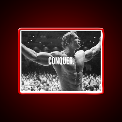 Conquer Gym Fitness Led Neon Sign Gym Room Sign Rgb Color