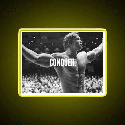 Conquer Gym Fitness Led Neon Sign Gym Room Sign Rgb Color