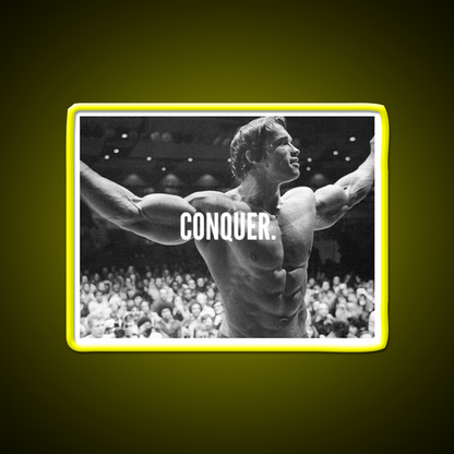 Conquer Gym Fitness Led Neon Sign Gym Room Sign Rgb Color