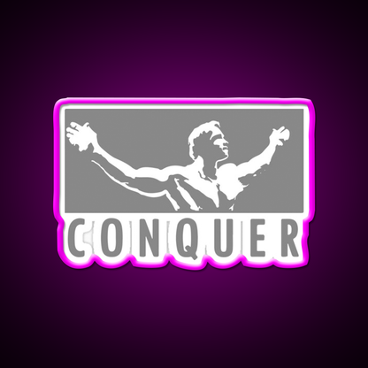 Conquer Gym Fitness Led Neon Sign Rgb Color