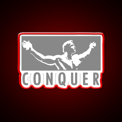 Conquer Gym Fitness Led Neon Sign Rgb Color